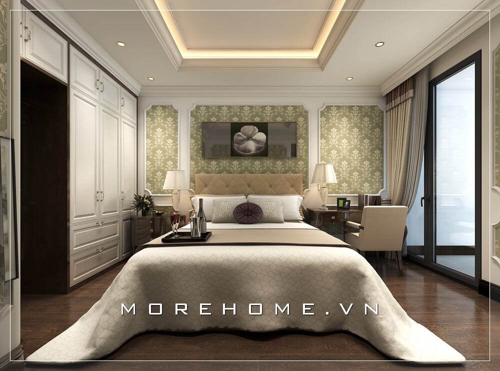 Tủ quần áo màu trắng